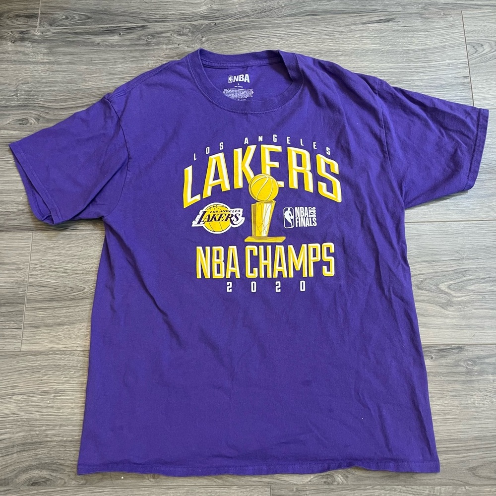 NBA Lakers Purple Cotton T-Shirt